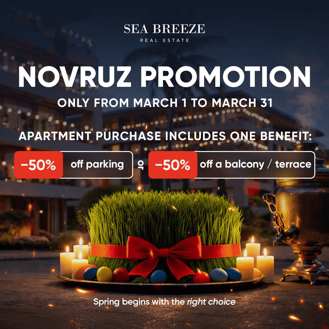 Новруз в Sea Breeze: весенняя акция при покупке апартаментов